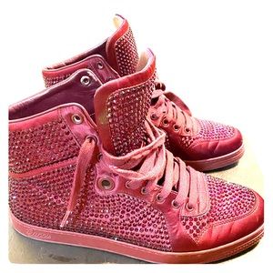 Gucci Satin High Top Sneakers